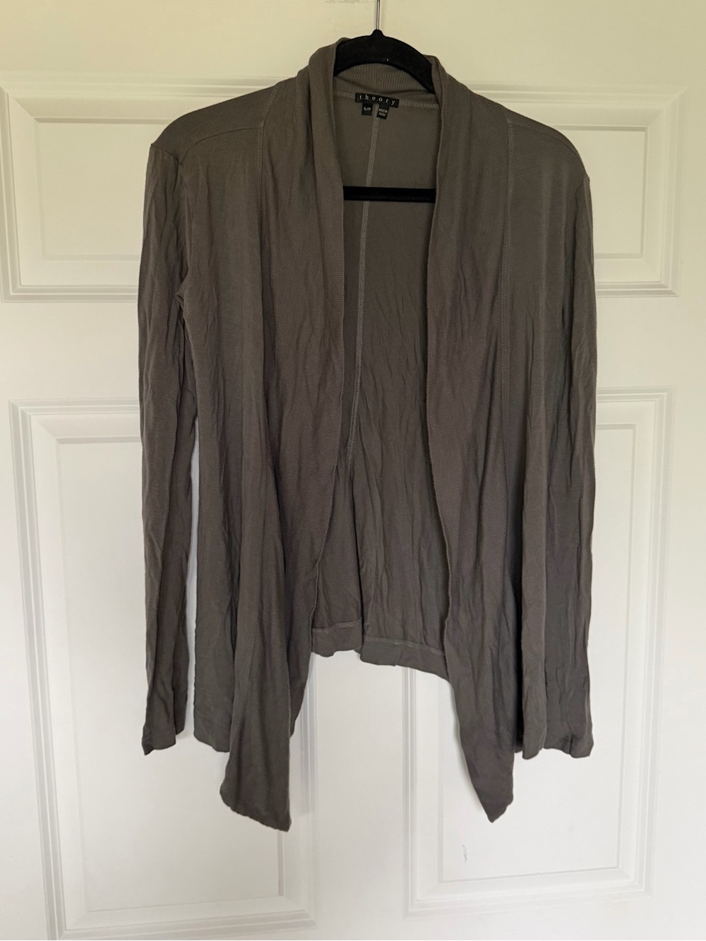 SOLD - DO NOT BUY - 
Theory Drape Front Open Lightweight Cardigan Small